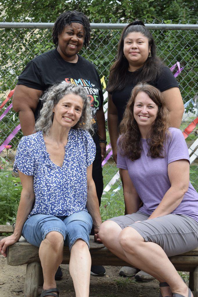 Bluebirds teacher clockwise from top left: Natashia Hagans, Stefany Jarquin, Susan Carney, and Rachel Egen.